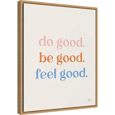 Amanti Art Do Good by Laura Marshall 16x20 Framed Canvas Wall Art 3 Amanti Art Do Good by Laura Marshall 16x20 Framed Canvas Wall Art