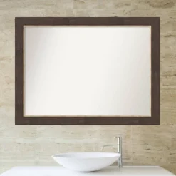 Amanti Art Lined Bronze 43" x 32" Non-Beveled Bathroom Wall Mirror 14 Amanti Art Lined Bronze 43" x 32" Non-Beveled Bathroom Wall Mirror -Amanti Art Shop GUEST 142a6240 c95f 4047 a3a1 3289dbc7f099