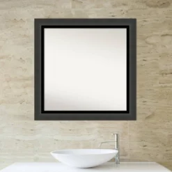 Amanti Art Tuxedo Black 31x31 Bathroom Wall Mirror - Non-Beveled Contemporary Decor 14 Amanti Art Tuxedo Black 31x31 Bathroom Wall Mirror - Non-Beveled Contemporary Decor -Amanti Art Shop GUEST 151ffb77 2362 4089 9455 bf645d322f5f