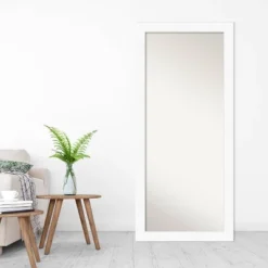 Amanti Art Cabinet White Full Length Floor Leaner Mirror (30" x 66") -Amanti Art Shop GUEST 1574c135 93c4 4d1d b3f5 981b171823c8