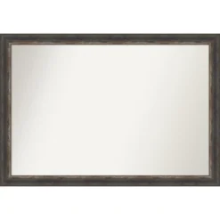 Amanti Art Bark Rustic Char Narrow Non-Beveled Bathroom Wall Mirror -Amanti Art Shop GUEST 15b5b207 c819 409e 8f39 77041df87260