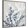 Amanti Art Blue Spring II by Isabelle Z - 22" x 22" Gray Wash Framed Canvas