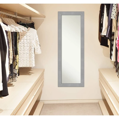 Amanti Art Vista Brushed Nickel Full Length Mirror - Bracket-Free Door & Wall Mount 8 Amanti Art Vista Brushed Nickel Full Length Mirror - Bracket-Free Door & Wall Mount - Image 6