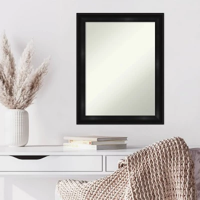 Amanti Art 22" x 28" Grand Black Narrow Non-Beveled Wall Mirror 7 Amanti Art 22" x 28" Grand Black Narrow Non-Beveled Wall Mirror - Image 5