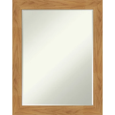 Amanti Art Carlisle Petite Bevel Wood Bathroom Wall Mirror - Blonde Finish 11 Amanti Art Carlisle Petite Bevel Wood Bathroom Wall Mirror - Blonde Finish - Image 9