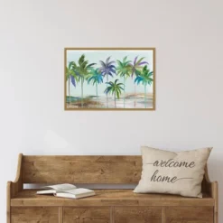 Amanti Art 'Tropical Dream' by Asia Jensen Framed Canvas Wall Art (23" x 16") -Amanti Art Shop GUEST 18af1c56 0b07 4df0 a6dc 9929e345f8cf