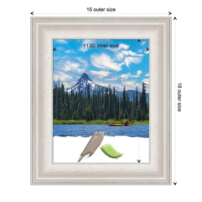 Amanti Art Trio White Wash Picture Frame with Silver Accents 5 Amanti Art Trio White Wash Picture Frame with Silver Accents - Image 3