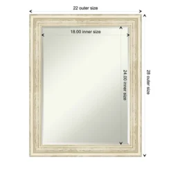 Amanti Art Country White Wash Petite Bevel Wood Bathroom Wall Mirror 13 Amanti Art Country White Wash Petite Bevel Wood Bathroom Wall Mirror -Amanti Art Shop GUEST 18e3125d 05b1 47ff aa47 51e63745849c