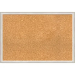 Amanti Art 38x26 Two Tone Silver Wood Framed Cork Bulletin Board -Amanti Art Shop GUEST 1a1ba20f a74b 4bc5 b4d7 d0cdf116c876