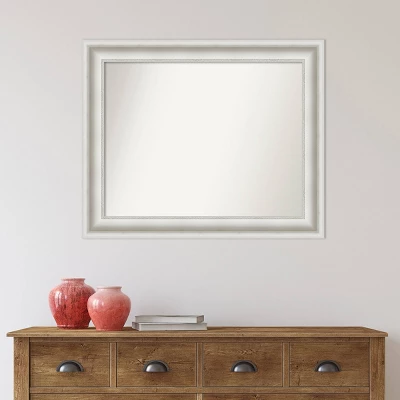 Amanti Art Parlor White Non-Beveled Ornate Bathroom Wall Mirror 7 Amanti Art Parlor White Non-Beveled Ornate Bathroom Wall Mirror - Image 5