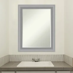 Amanti Art Peak Polished Nickel Narrow Petite Bevel Bathroom Wall Mirror 12 Amanti Art Peak Polished Nickel Narrow Petite Bevel Bathroom Wall Mirror -Amanti Art Shop GUEST 1a860da4 54ed 4a8e af5c d03250b83e55