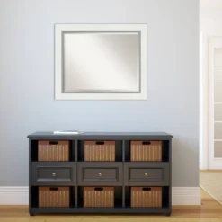 34" X 28" Eva White Framed Wall Mirror Silver - Amanti Art 10 34" X 28" Eva White Framed Wall Mirror Silver - Amanti Art -Amanti Art Shop GUEST 1a981119 5adb 49fc bcbf 5ddfc8ce5cdd