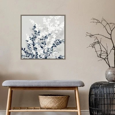 Amanti Art Blue Spring II by Isabelle Z - 22" x 22" Gray Wash Framed Canvas 9 Amanti Art Blue Spring II by Isabelle Z - 22" x 22" Gray Wash Framed Canvas - Image 7