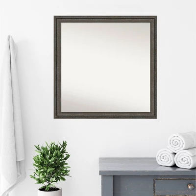 Amanti Art 30" Upcycled Wood Bathroom Wall Mirror in Rustic Brown/Gray 7 Amanti Art 30" Upcycled Wood Bathroom Wall Mirror in Rustic Brown/Gray - Image 5