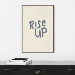 Amanti Art Rise Up II Neutral by Becky Thorns Framed Canvas Wall Art - 16" x 23" -Amanti Art Shop GUEST 1b5d5102 32a5 4808 aeff 8a00afe014ce