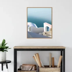 Amanti Art Santorini Greek Architecture II by Sara Zieve Miller Framed Canvas Wall Art (22" x 28") -Amanti Art Shop GUEST 1bb4b35a 3f9d 4b2e 9647 045c12e99be2
