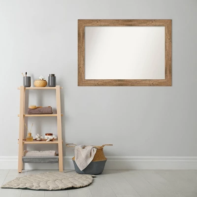 Amanti Art Owl Brown Real Wood Bathroom Wall Mirror, 42" x 30" 6 Amanti Art Owl Brown Real Wood Bathroom Wall Mirror, 42" x 30" - Image 4