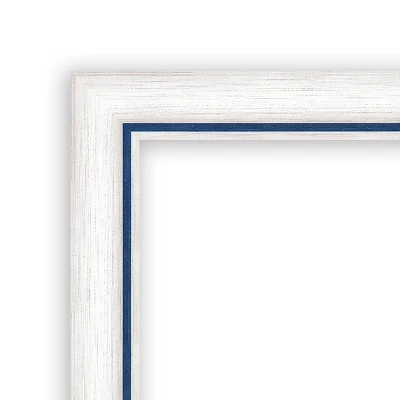 Amanti Art Morgan Wood Framed Natural Cork Board - 38" x 26" White & Blue 4 Amanti Art Morgan Wood Framed Natural Cork Board - 38" x 26" White & Blue - Image 2