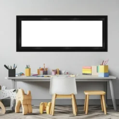 Amanti Art Grand Black Narrow Framed Magnetic Dry Erase Board - 16" x 40" -Amanti Art Shop GUEST 1c61a46f aa26 4b73 b542 01cf34793296