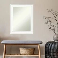 Amanti Art Craftsman White Wood Wall Mirror - 23" x 29" Non-Beveled 14 Amanti Art Craftsman White Wood Wall Mirror - 23" x 29" Non-Beveled -Amanti Art Shop GUEST 1c789f2e 4cce 4207 be8d 78b15cc217fe