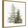 Amanti Art 16x16 Vintage Wooded Holiday Trees In Snow Framed Canvas by Katie Pertiet -Amanti Art Shop GUEST 1c911373 2b66 4834 b8d4 8da3f53bfc25