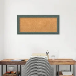 33"x15" Upcycled Wood Frame Natural Cork Board Teal/Gray - Amanti Art: Custom Framed, Wall Mounted, Bulletin Board For Home Office 17 33"x15" Upcycled Wood Frame Natural Cork Board Teal/Gray - Amanti Art: Custom Framed, Wall Mounted, Bulletin Board For Home Office -Amanti Art Shop GUEST 1cf5d6bf 3a26 4e93 b6e5 4b5a14ccd499