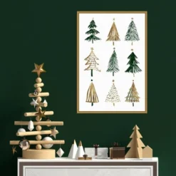 Amanti Art Evergreens II Tree by Isabelle Z Framed Canvas Wall Art, 16" x 23" -Amanti Art Shop GUEST 1d47ee0d a78c 4636 9496 540172a10cf1