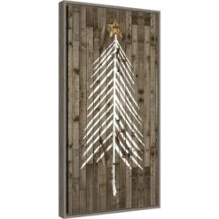 Amanti Art Wooded Whimsy I (Tree) by Grace Popp Framed Canvas Wall Art