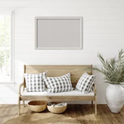 38"x26" Two Tone Wood Frame Gray Cork Board Silver - Amanti Art -Amanti Art Shop GUEST 1d90b5ed f5b3 4113 83c4 48f09e3dfd6c