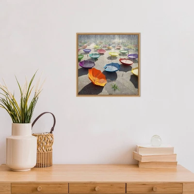 Amanti Art Downpour by Cynthia Decker - 16x16 Framed Canvas Wall Art 5 Amanti Art Downpour by Cynthia Decker - 16x16 Framed Canvas Wall Art - Image 3