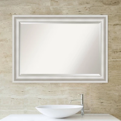 Amanti Art Parlor White Framed Bathroom Vanity Wall Mirror 6 Amanti Art Parlor White Framed Bathroom Vanity Wall Mirror - Image 4