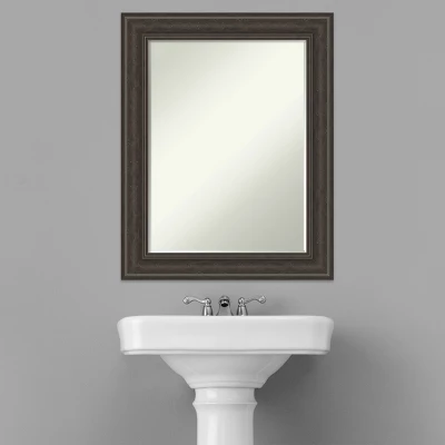 Amanti Art Shipwreck Greywash Petite Bevel Bathroom Wall Mirror - 29.5 x 23.5 In. 7 Amanti Art Shipwreck Greywash Petite Bevel Bathroom Wall Mirror - 29.5 x 23.5 In. - Image 5