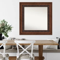 Amanti Art 36" x 36" Decorative Bronze Wall Mirror - Custom Framed Square Mirror -Amanti Art Shop GUEST 1f6cd9b5 8f9c 43a3 9e6d c46bb3758a41