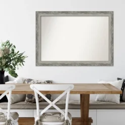 41" X 29" Non-Beveled Waveline Silver Narrow Wall Mirror - Amanti Art 14 41" X 29" Non-Beveled Waveline Silver Narrow Wall Mirror - Amanti Art -Amanti Art Shop GUEST 1fd493df 28eb 463d 9a66 ef6856b0666b