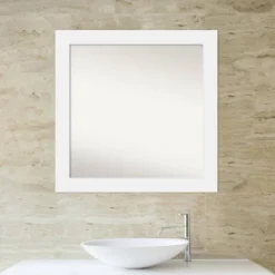 Amanti Art Corvino White Wood Bathroom Wall Mirror - 31" x 31" Non-Beveled 13 Amanti Art Corvino White Wood Bathroom Wall Mirror - 31" x 31" Non-Beveled -Amanti Art Shop GUEST 2076450d 0c06 4e21 a6e8 88baf2039145