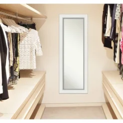 Amanti Art Eva White Silver Framed Full Length On-The-Door Mirror, 19.5" x 53.5" 12 Amanti Art Eva White Silver Framed Full Length On-The-Door Mirror, 19.5" x 53.5" -Amanti Art Shop GUEST 20b96ca5 5376 4c96 9b21 23dbfe7f2387
