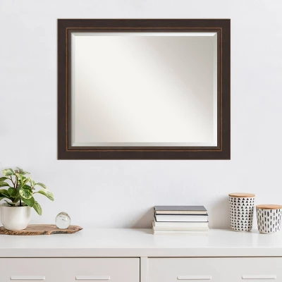 Amanti Art Lara Bronze Beveled Wood Wall Mirror - 33" x 27" 8 Amanti Art Lara Bronze Beveled Wood Wall Mirror - 33" x 27" - Image 6