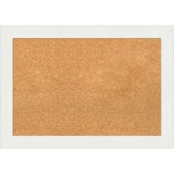 Amanti Art Vanity White Narrow Framed Corkboard - Natural Cork Bulletin Board -Amanti Art Shop GUEST 21dfc5ea 9681 4e7e b754 c60529e71683