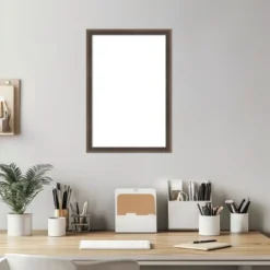 Amanti Art Mocha Hardwood Wedge Framed Magnetic Dry Erase Board -Amanti Art Shop GUEST 22680283 623c 42dc aa9d be55e956ae7a