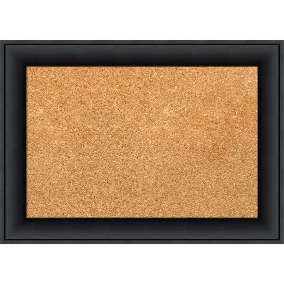 Amanti Art Nero Black Wood Framed Natural Corkboard 8 Amanti Art Nero Black Wood Framed Natural Corkboard - Image 6