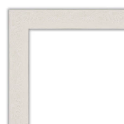 Amanti Art 30" x 30" Rustic Plank White Narrow Wall Mirror 4 Amanti Art 30" x 30" Rustic Plank White Narrow Wall Mirror - Image 2