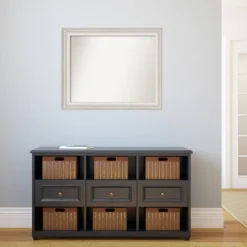 Amanti Art Trio White Wash Silver Bathroom Wall Mirror - 33 x 27 Inch -Amanti Art Shop GUEST 229ea8fb 6f50 46e3 8f96 0f7760bc7b0e