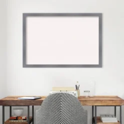 Amanti Art Edwin Gray Framed White Cork Board - 38" x 26" Custom Wood Wall Decor -Amanti Art Shop GUEST 22e95d97 d41e 4d08 9529 9385e5593e20