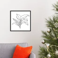16" X 16" Foliage Contour I By Annie Warren Framed Canvas Wall Art - Amanti Art -Amanti Art Shop GUEST 235d1e1e 7dda 4c55 8281 62ad2be31a24