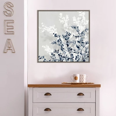 Amanti Art Blue Spring I by Isabelle Z Framed Canvas Wall Art - 22" x 22" Gray Wash 10 Amanti Art Blue Spring I by Isabelle Z Framed Canvas Wall Art - 22" x 22" Gray Wash - Image 8
