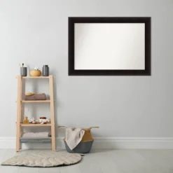 42" X 30" Non-Beveled Portico Espresso Wood Bathroom Wall Mirror - Amanti Art 14 42" X 30" Non-Beveled Portico Espresso Wood Bathroom Wall Mirror - Amanti Art -Amanti Art Shop GUEST 241d7de4 19b3 4df0 85d7 116e6e0ecc74