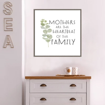 Amanti Art Mother's Inspiration I Heartbeat Framed Canvas Wall Art by Tara Reed - 22" x 22" Gray Wash 10 Amanti Art Mother's Inspiration I Heartbeat Framed Canvas Wall Art by Tara Reed - 22" x 22" Gray Wash - Image 8