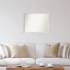 29" X 23" Non-Beveled Breeze Distressed White Wood Wall Mirror - Amanti Art 12 29" X 23" Non-Beveled Breeze Distressed White Wood Wall Mirror - Amanti Art -Amanti Art Shop GUEST 253b37be c52f 4d04 ba54 bd4d0872e940