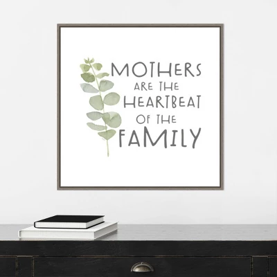 Amanti Art Mother's Inspiration I Heartbeat Framed Canvas Wall Art by Tara Reed - 22" x 22" Gray Wash 7 Amanti Art Mother's Inspiration I Heartbeat Framed Canvas Wall Art by Tara Reed - 22" x 22" Gray Wash - Image 5