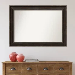 42" X 30" Non-Beveled Stately Bronze Wall Mirror - Amanti Art -Amanti Art Shop GUEST 269f476a 2118 4afd 8905 8057db54a2cc